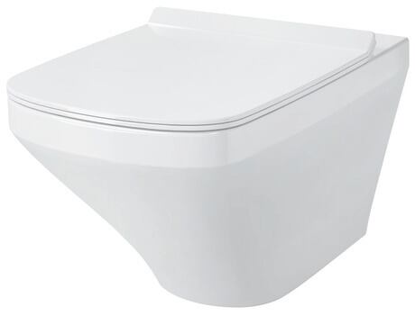 WC-Sitz Vital, 0020610000 Weiß Hochglanz, Farbe Scharnier: Edelstahl