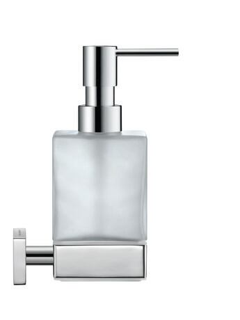 Soap Dispenser, 0099541000 Glass, Brass, Accent color: White Matte, Capacity gal: 0.1 gal