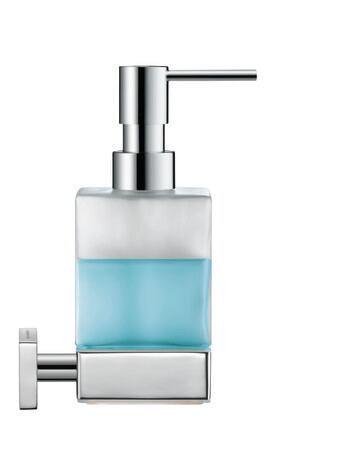 Dispensador de jabón, 0099541000 Cristal, Latón, Color: Blanco Mate, Volumen: 0,36 l
