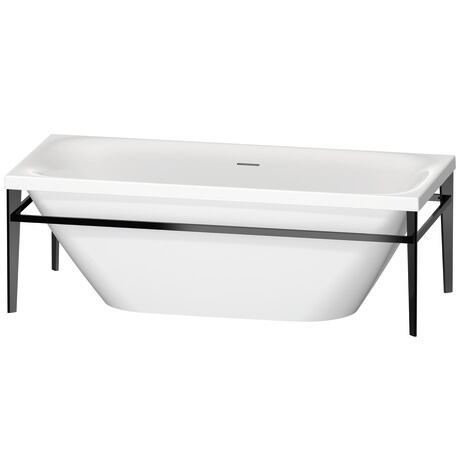 Bañera con marco metálico, 700443000B20000 Color soporte de bañera Negro Mate Aluminio
