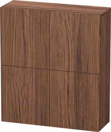 Semi-tall cabinet, LC116702121 Walnut dark Matt, Decor