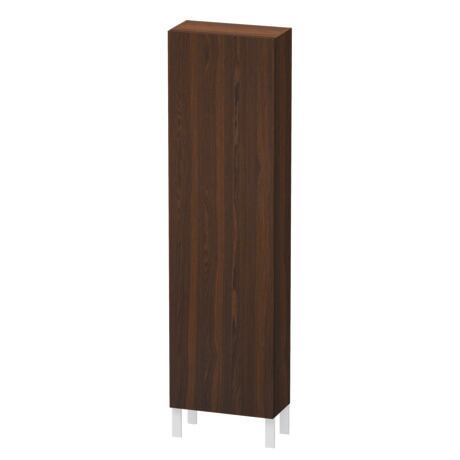Tall cabinet, LC1171R6969 Hinge position: Right, Brushed walnut Matt, Real wood veneer