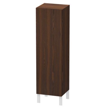 Semi-tall cabinet, LC1178R6969 Hinge position: Right, Brushed walnut Matt, Real wood veneer