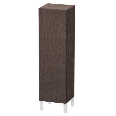 Semi-tall cabinet, LC1178R7272 Hinge position: Right, Brushed dark oak Matt, Real wood veneer