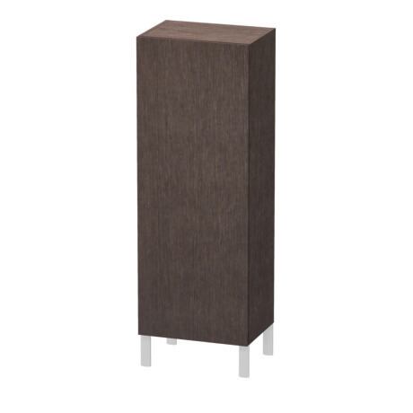 Semi-tall cabinet, LC1179R7272 Hinge position: Right, Brushed dark oak Matt, Real wood veneer