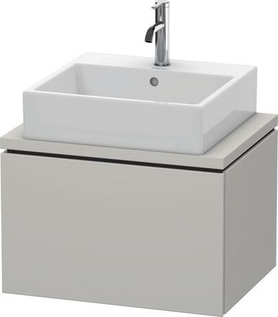 Meuble sous lavabo suspendu pour plan de toilette, LC580000707 Gris béton mat, Décor