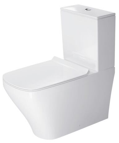 Toilet close-coupled, 2156090000 White High Gloss, Flush water quantity: 4,5 l