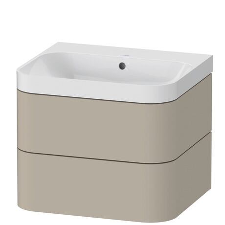 c-shaped set wall-mounted, HP4345N6060 taupe Satin Matt, Lacquer