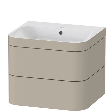 c-bonded set wall-mounted, HP4635N6060 taupe Satin Matt, Lacquer