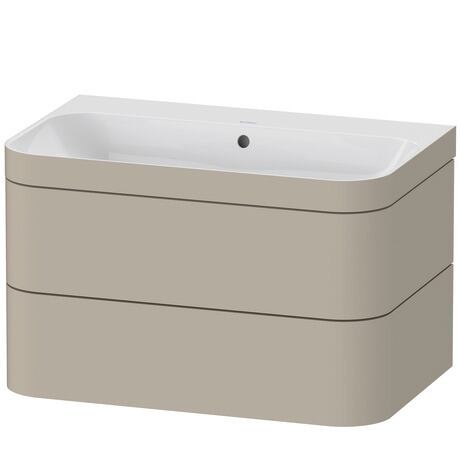 c-bonded set wall-mounted, HP4637N6060 taupe Satin Matt, Lacquer