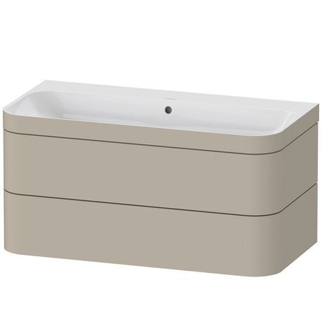 c-bonded set wall-mounted, HP4638N6060 taupe Satin Matt, Lacquer