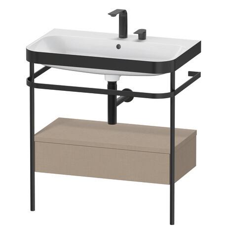 c-bonded set with metal console and drawer, HP4742E7575 Linen Matt, Decor, Shelf material: Highly compressed three-layer chipboard