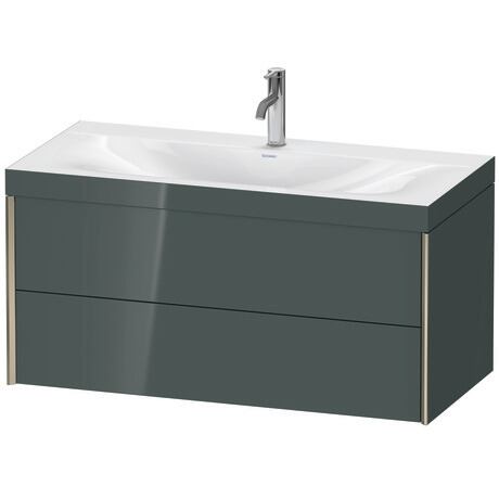 c-bonded set wall-mounted, XV4616OB138C Dolomite Gray High Gloss, Lacquer