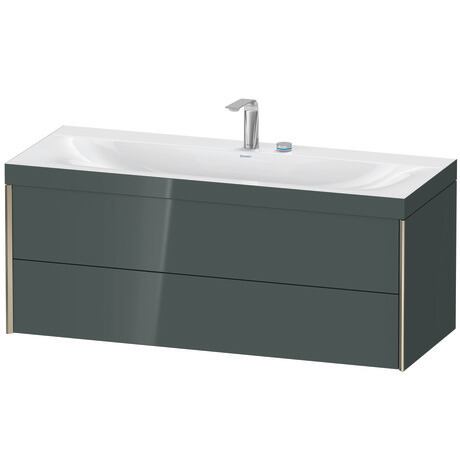 c-bonded set wall-mounted, XV4617EB138C Dolomite Gray High Gloss, Lacquer