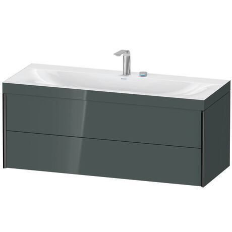 c-bonded set wall-mounted, XV4617EB238C Dolomite Gray High Gloss, Lacquer