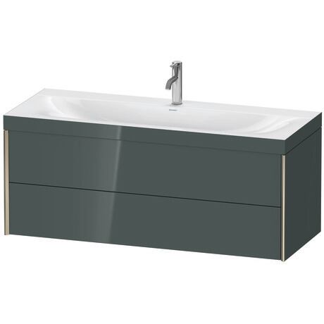 c-bonded set wall-mounted, XV4617OB138C Dolomite Gray High Gloss, Lacquer