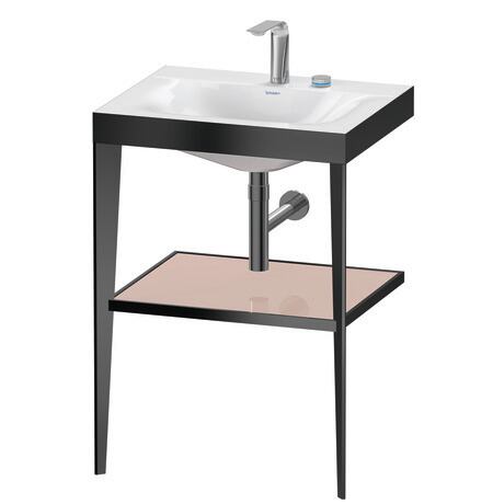 c-bonded set with metal console, XV4714EB210 Frame: Black Matt, Highly compressed three-layer chipboard