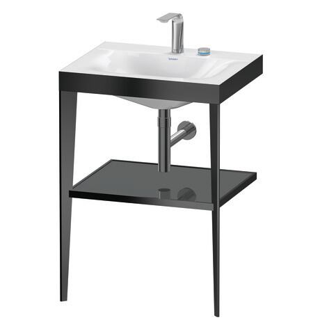 c-bonded set with metal console, XV4714EB289 Frame: Black Matt, Highly compressed three-layer chipboard