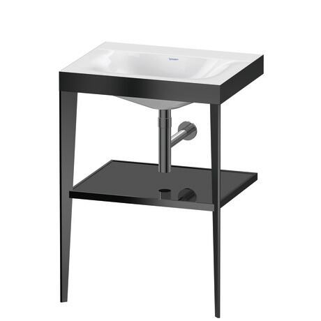 c-bonded set with metal console, XV4714NB240 Frame: Black Matt, Highly compressed three-layer chipboard