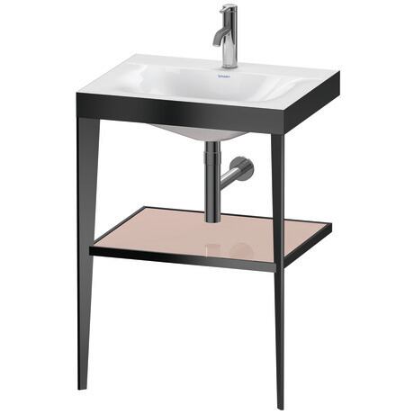 c-bonded set with metal console, XV4714OB210 Frame: Black Matt, Highly compressed three-layer chipboard