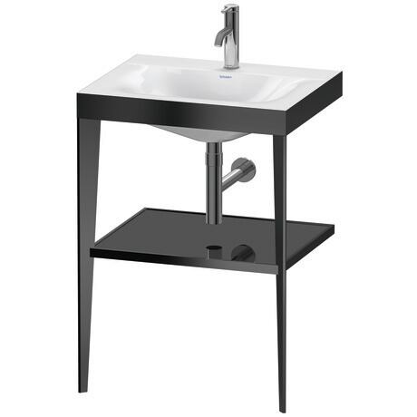 c-bonded set with metal console, XV4714OB240 Frame: Black Matt, Highly compressed three-layer chipboard
