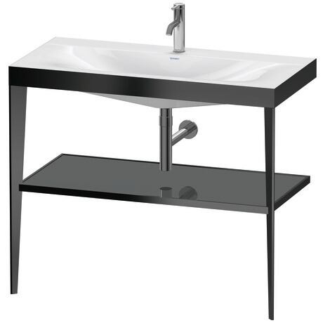 c-bonded set with metal console, XV4716OB289 Frame: Black Matt, Highly compressed three-layer chipboard