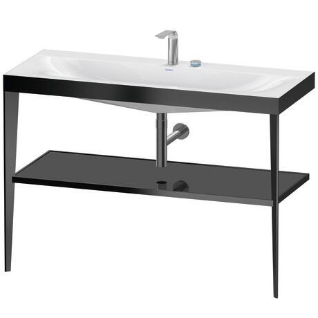 c-bonded set with metal console, XV4717EB240 Frame: Black Matt, Highly compressed three-layer chipboard