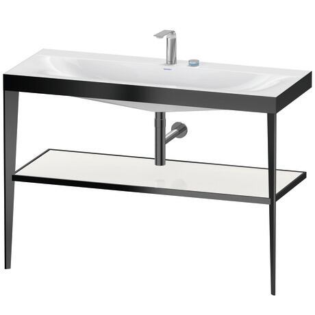 c-bonded set with metal console, XV4717EB285 Frame: Black Matt, Highly compressed three-layer chipboard