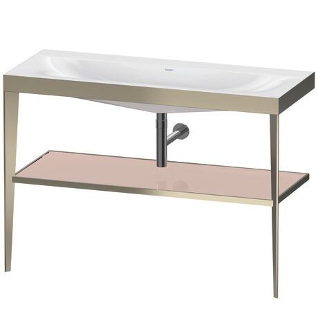 c-bonded set with metal console, XV4717NB110 Frame: Champagne Matt, Highly compressed three-layer chipboard