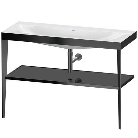 c-bonded set with metal console, XV4717NB240 Frame: Black Matt, Highly compressed three-layer chipboard