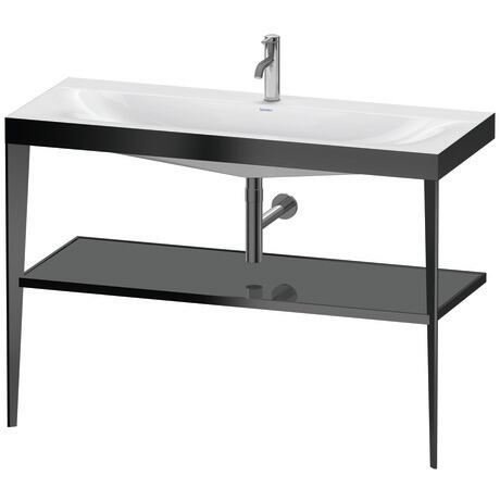 c-bonded set with metal console, XV4717OB289 Frame: Black Matt, Highly compressed three-layer chipboard