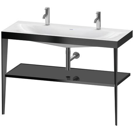 c-bonded set with metal console, XV4718OB240 Frame: Black Matt, Highly compressed three-layer chipboard