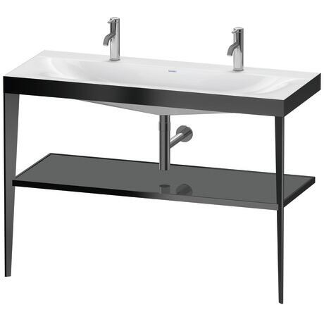 c-bonded set with metal console, XV4718OB289 Frame: Black Matt, Highly compressed three-layer chipboard