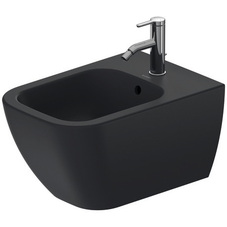 Wall-mounted bidet, 2258151300 Anthracite Matt, Number of faucet holes per wash area: 1