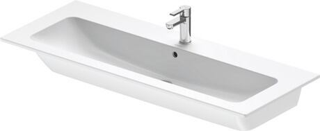 Washbasin, 2361123200 White Satin Matt, Number of washing areas: 1 Middle, Number of faucet holes per wash area: 1 Without