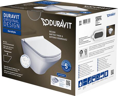 Toilet set wall-mounted, 45510900A11 WonderGliss, Packaging dimensions: 400x430x565 mm