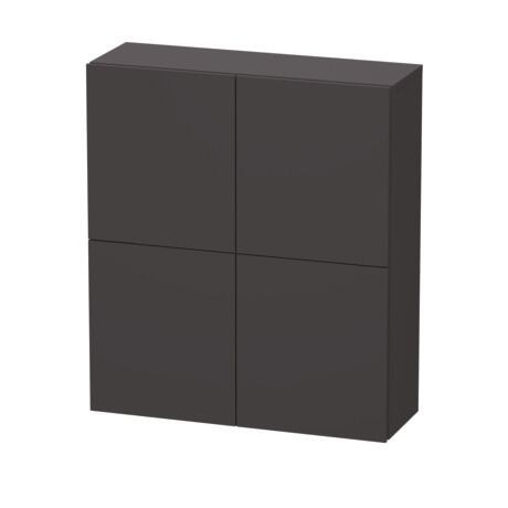Linen Cabinet, LC116708080 Graphite Super Matte, Decor