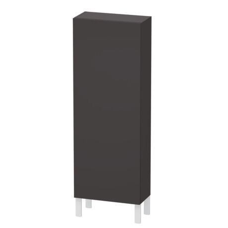 Semi-tall cabinet, LC1169R8080 Hinge position: Right, Graphite Super Matt, Decor
