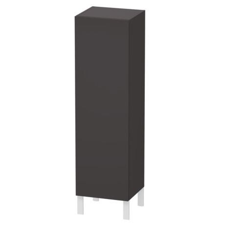 Semi-tall cabinet, LC1178R8080 Hinge position: Right, Graphite Super Matt, Decor