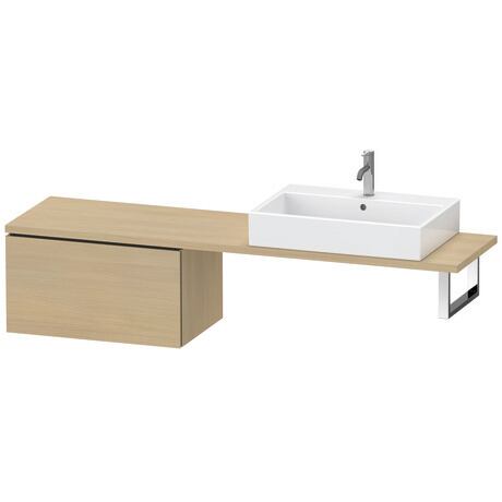 Meuble bas pour plan de toilette, LC584307171 Chêne méditerranéen mat, Placage bois véritable