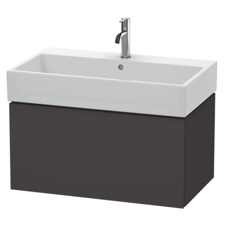 挂壁式浴柜, LC617708080 石墨黑色 深哑光色, 饰面