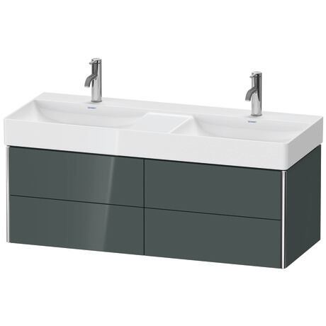 Vanity unit wall-mounted, XS416403838 Dolomite Gray High Gloss, Lacquer