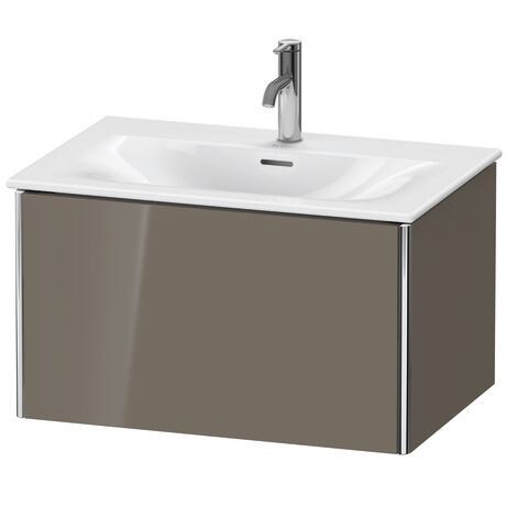 Vanity unit wall-mounted, XS422308989 Flannel Grey High Gloss, Lacquer