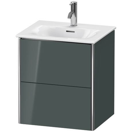 Vanity unit wall-mounted, XS432103838 Dolomite Gray High Gloss, Lacquer
