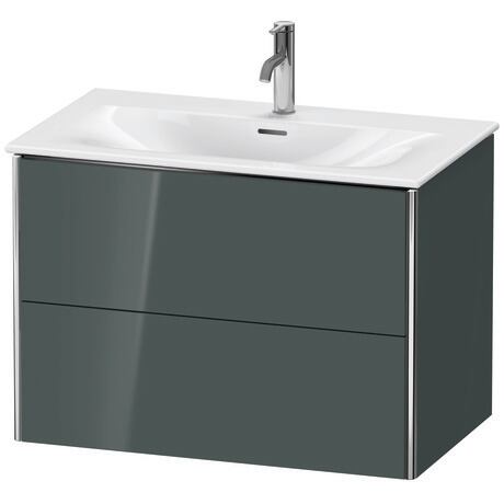Vanity unit wall-mounted, XS432403838 Dolomite Gray High Gloss, Lacquer