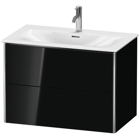 Vanity unit wall-mounted, XS432404040 Black High Gloss, Lacquer