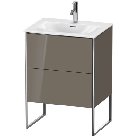 Vanity unit floorstanding, XS452208989 Flannel Grey High Gloss, Lacquer