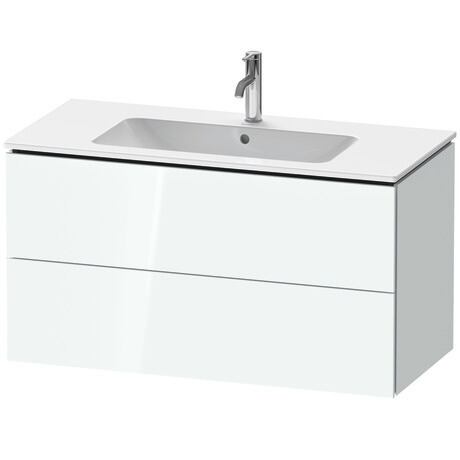 Vanity unit wall-mounted, LC624208585 White High Gloss, Lacquer