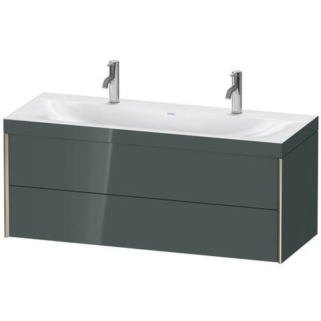 c-bonded set wall-mounted, XV4618OB138C Dolomite Gray High Gloss, Lacquer