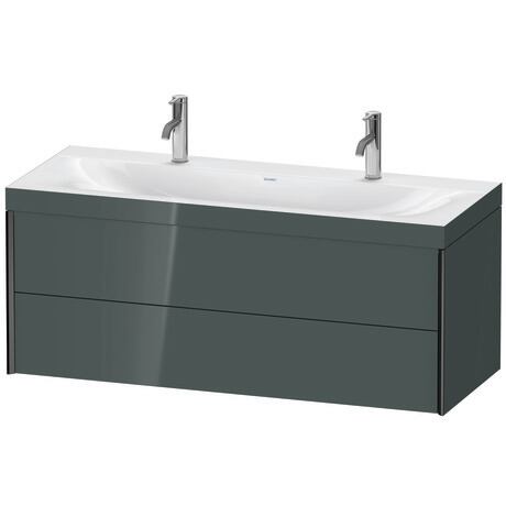 c-bonded set wall-mounted, XV4618OB238C Dolomite Gray High Gloss, Lacquer